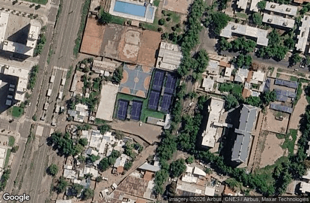 Satellite view of Pacífico Padel y Fútbol