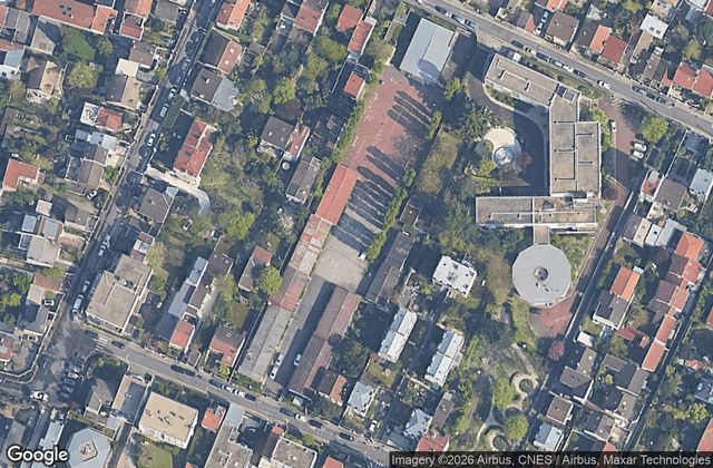 Satellite view of Tennis Padel Bois Colombes
