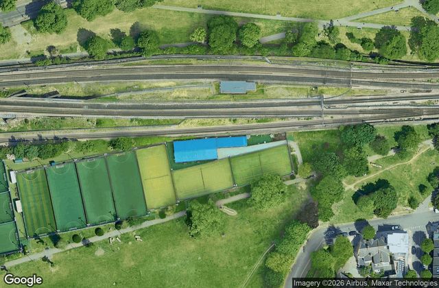 Satellite view of Rocks Lane Chiswick Padel Tennis