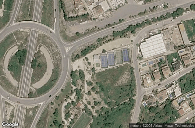 Satellite view of ASOCIACION CULTURAL DEPORTIVA COIN DE PADEL