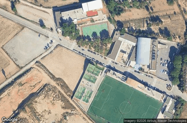 Satellite view of Club de Tennis Padel Sant Josep