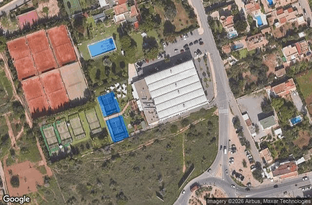 Satellite view of Fisioterapia & Osteopatia Ibz Padel Indoor