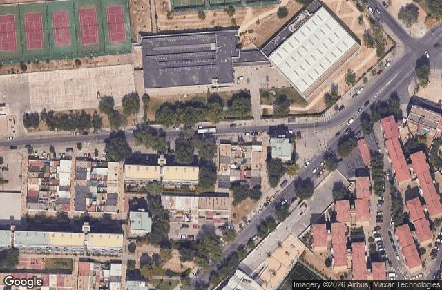 Satellite view of Padel Polideportivo Gallur