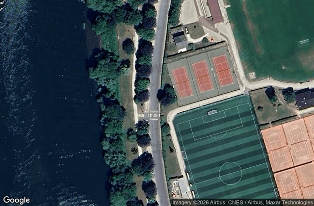 Satellite view of US Pecq Tennis & Padel