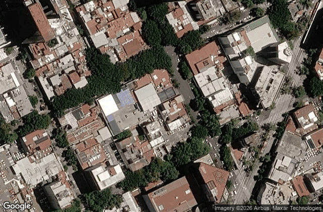 Satellite view of B-Padel Zona Rosa