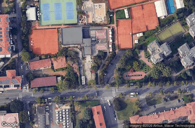 Satellite view of Padel Milano Lezioni e Corsi di Scotti Stefano