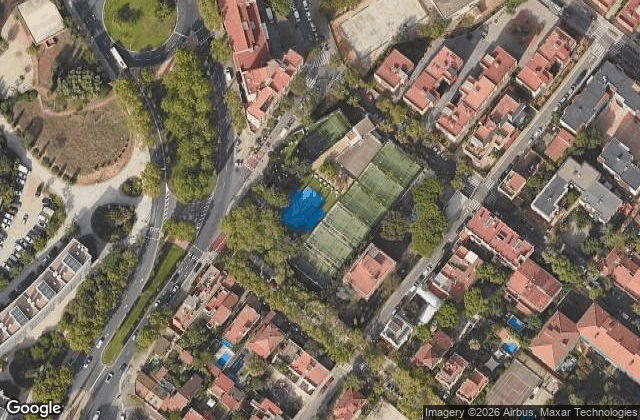 Satellite view of Nick Club Padel Barcelona