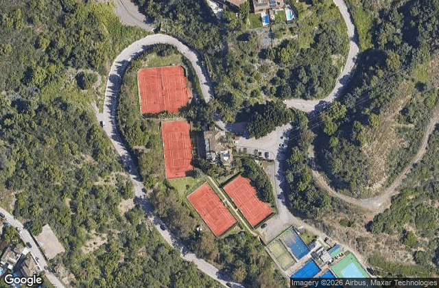 Satellite view of Club de Tenis y Padel Estepona