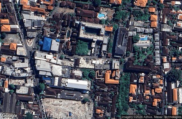 Satellite view of Holywings Padel Club Troppozone Kuta