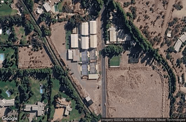 Satellite view of Padel City Chicureo