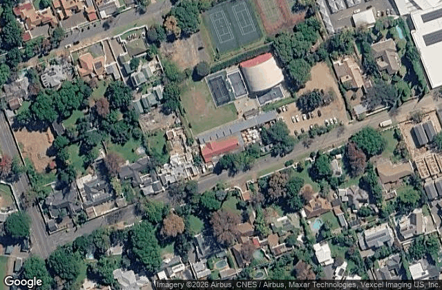 Satellite view of ProPadel Craighall