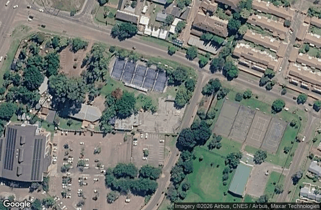 Satellite view of Thrashers Padel & Skate
